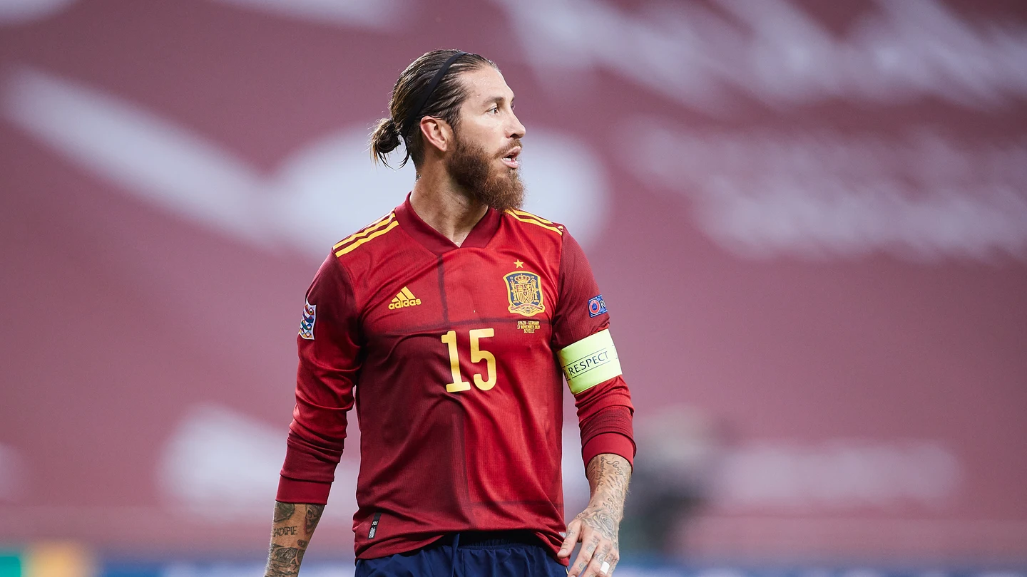 Sergio Ramos, con la selección española Sergio Ramos, con la selección española