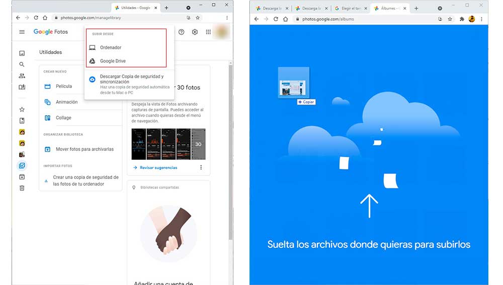 Subiendo archivos