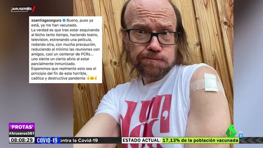 El mensaje de Santiago Segura tras vacunarse contra el coronavirus: "Esperemos que sea el principio del fin" El mensaje de Santiago Segura tras vacunarse contra el coronavirus: "Esperemos que sea el principio del fin"