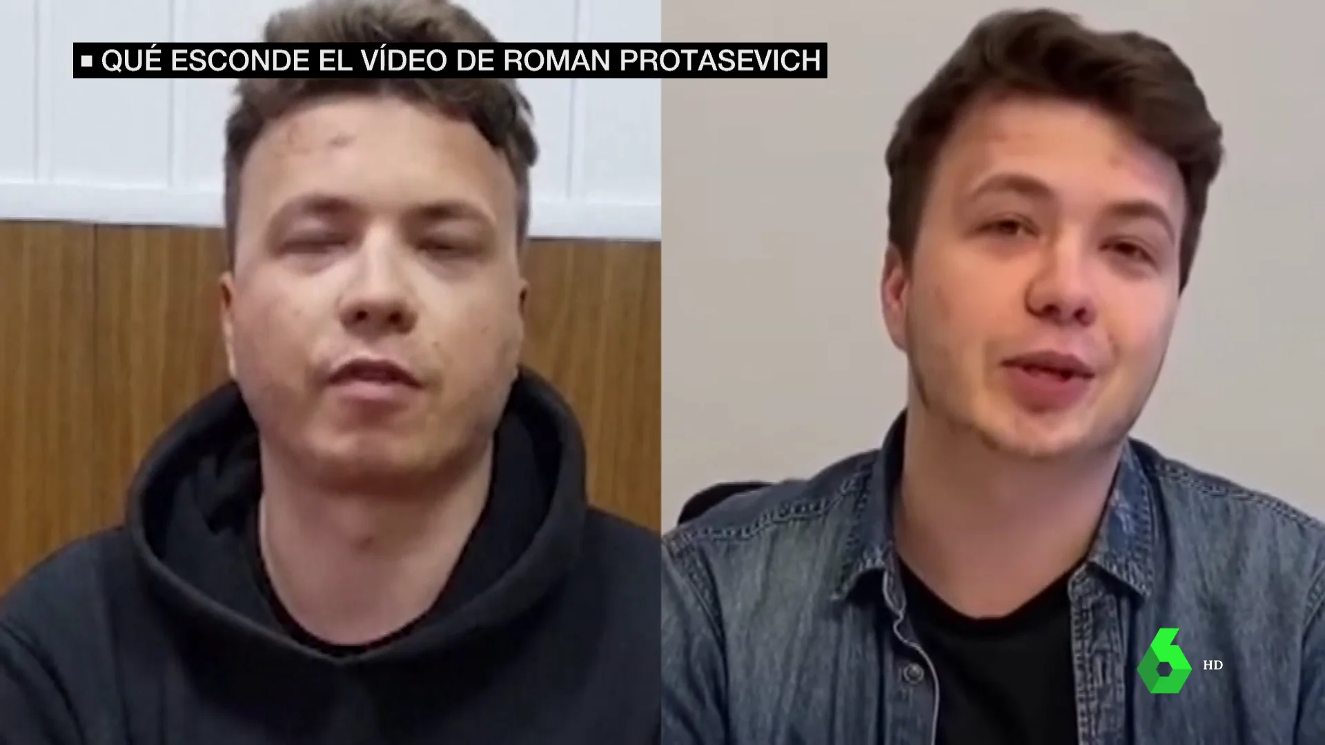 Roman Protasevich se declara culpable de los disturbios en Minsk en un vídeo que podría haber sido manipulado