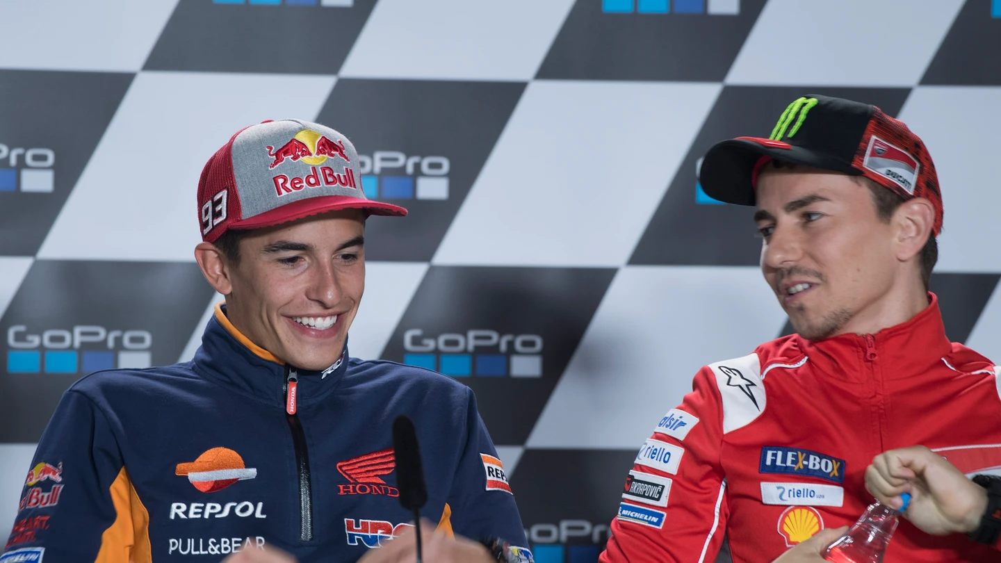 Marc Márquez y Jorge Lorenzo Marc Márquez y Jorge Lorenzo