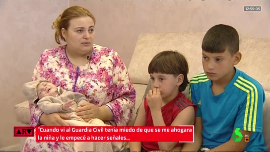 Naima, madre de la bebé rescatada en el mar Naima, madre de la bebé rescatada en el mar