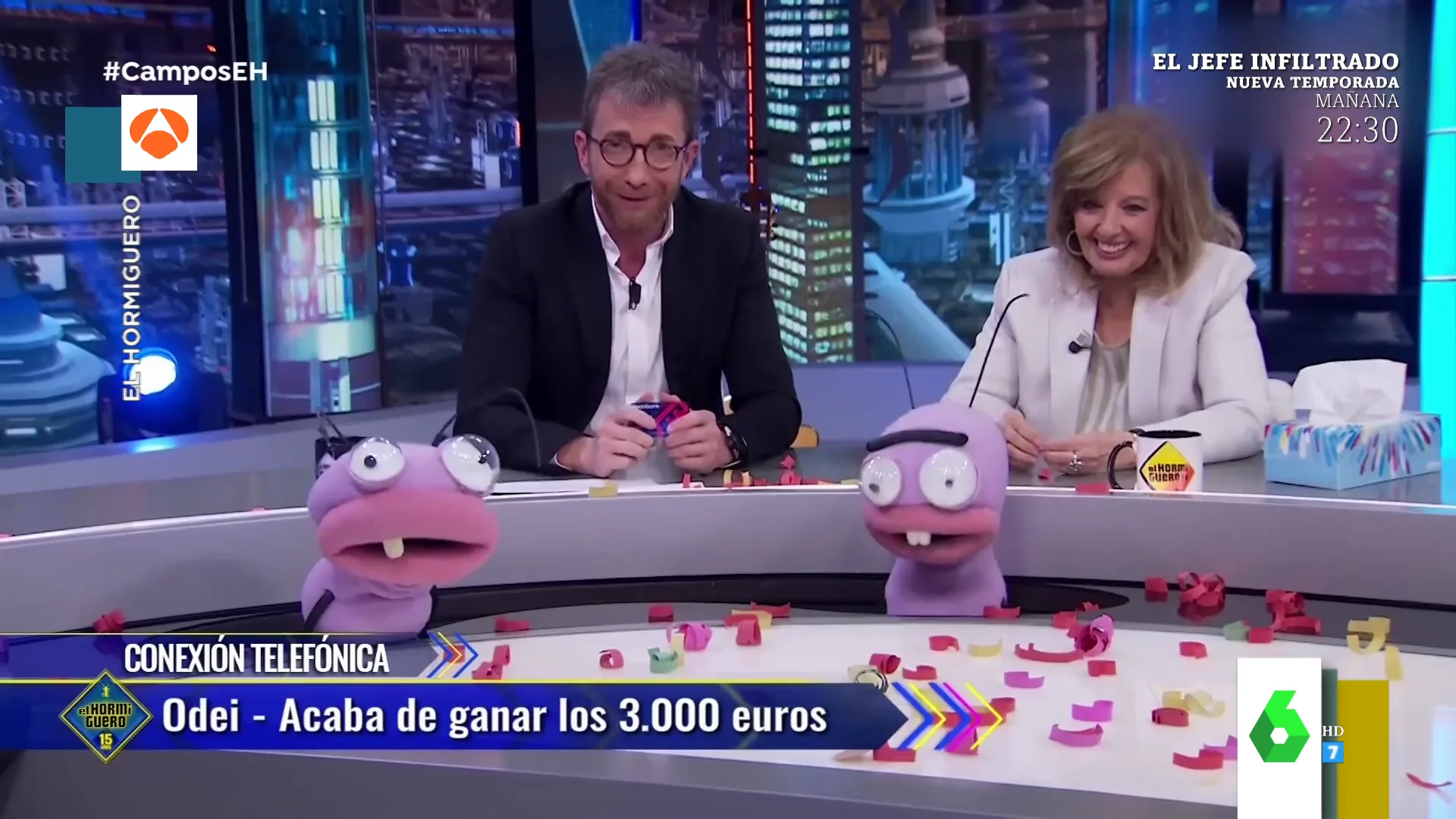 La impasible reacción de un hombre tras ganar 3.000 euros en El Hormiguero: 