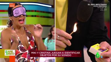 El sufrimiento de Cristina Pedroche al someterse en directo al reto del ASMR sin ver nada: "¡Huele ha quemado!"