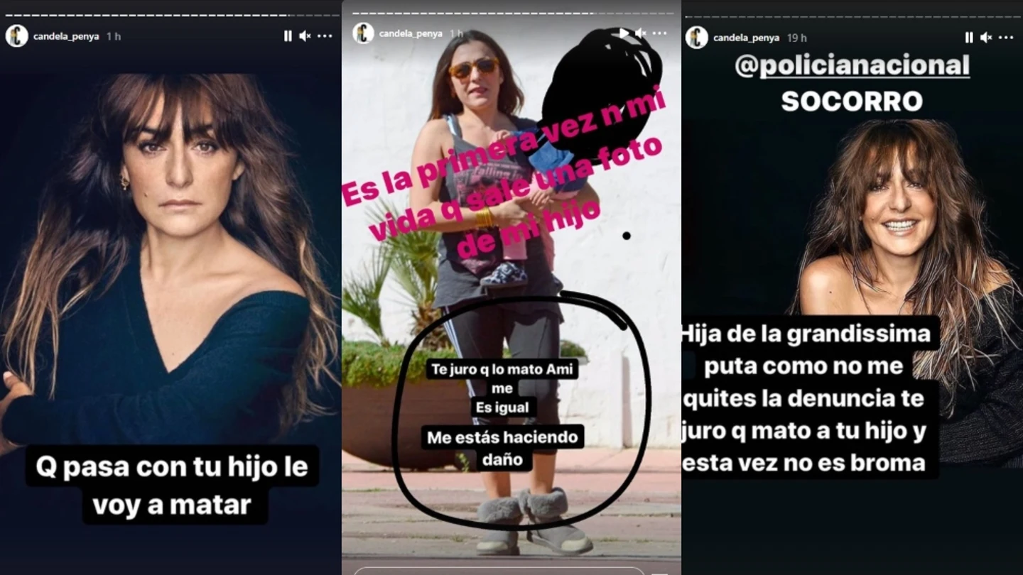 Candela Peña denuncia las amenazas a su hijo de 9 años: "Te juro que mato a tu hijo, y esta vez no es broma" Candela Peña denuncia las amenazas a su hijo de 9 años: "Te juro que mato a tu hijo, y esta vez no es broma"