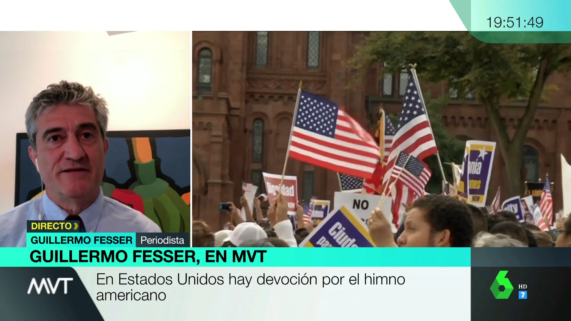 ¿Por qué en EEUU hay pasión por el himno? Guillermo Fesser da las claves