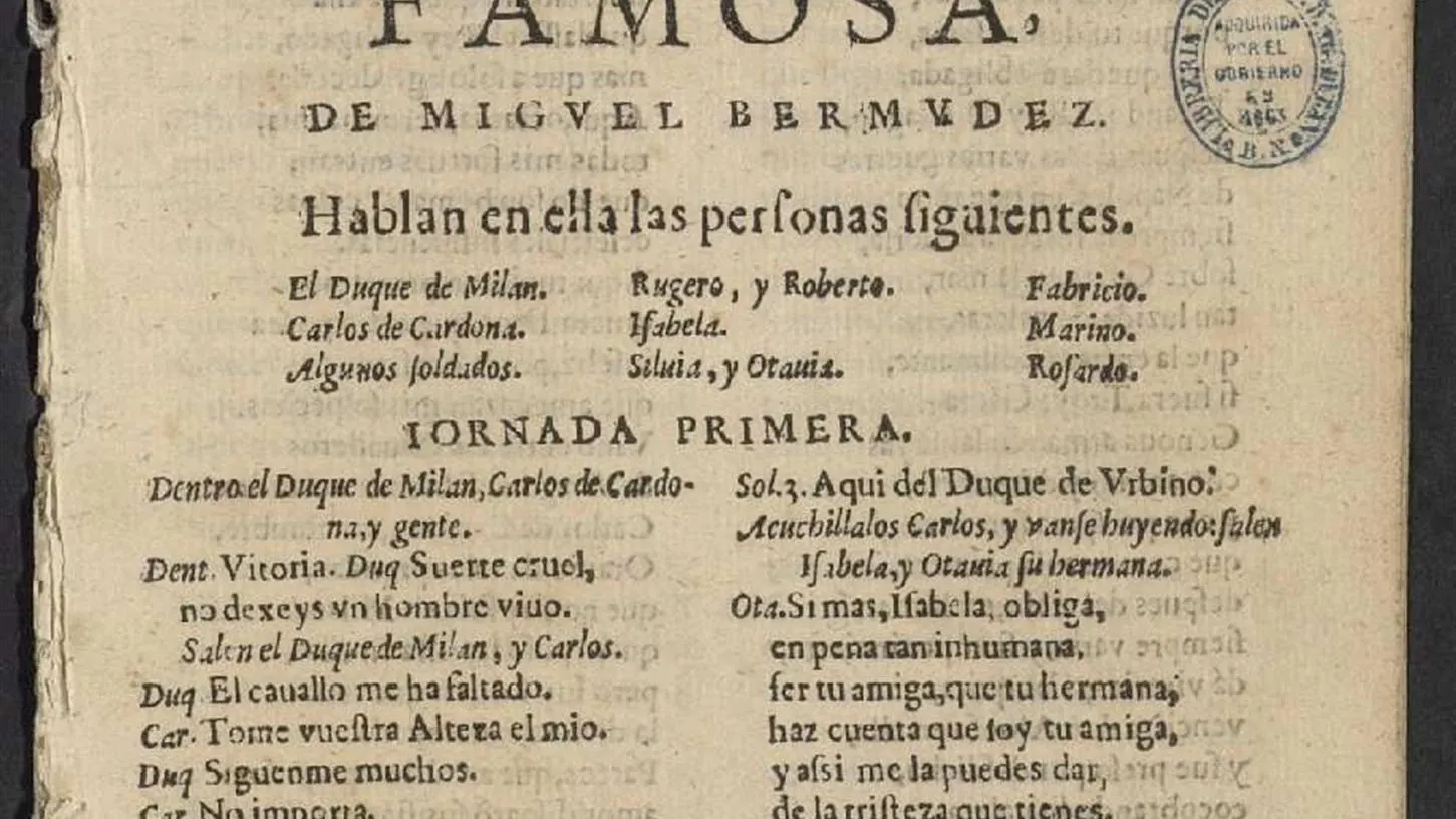 Encuentran en la Biblioteca Nacional una obra desconocida de Lope de Vega Encuentran en la Biblioteca Nacional una obra desconocida de Lope de Vega
