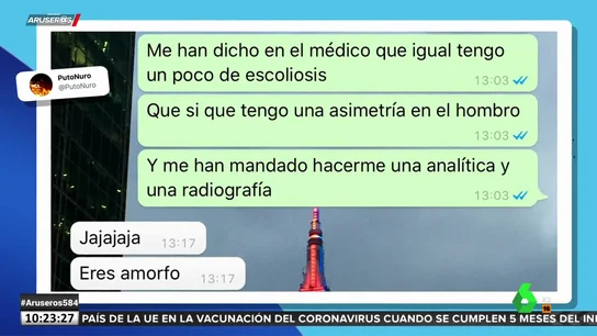 La surrealista respuesta de una mujer a su hijo tras darle su diagnóstico médico La surrealista respuesta de una mujer a su hijo tras darle su diagnóstico médico