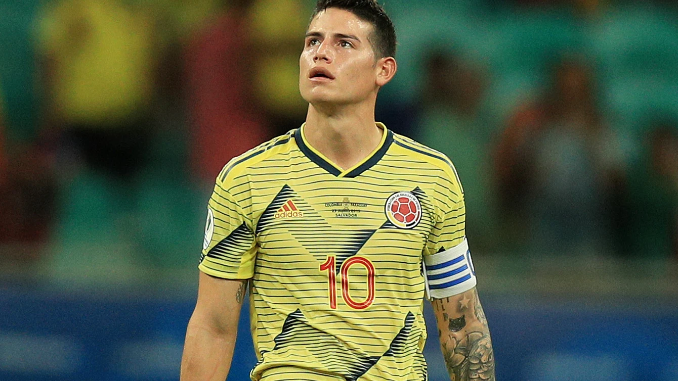 James Rodríguez, con Colombia