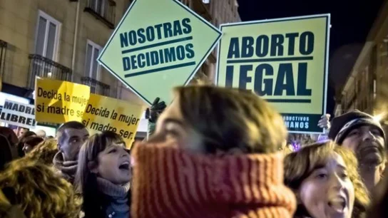 Manifestación a favor del aborto en España Manifestación a favor del aborto en España