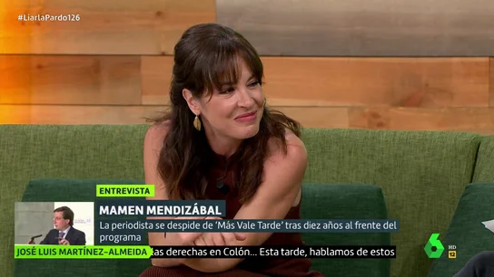 Mamen Mendizábal desvela el mensaje que le mandó Iñaki Gabilondo cuando anunció que dejaba Más Vale Tarde Mamen Mendizábal desvela el mensaje que le mandó Iñaki Gabilondo cuando anunció que dejaba Más Vale Tarde