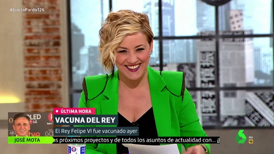 El dardo de Cristina Pardo tras anunciar la vacunación del rey Felipe VI que provoca las carcajadas de Anabel Alonso El dardo de Cristina Pardo tras anunciar la vacunación del rey Felipe VI que provoca las carcajadas de Anabel Alonso