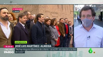 Almeida carga contra la izquierda por las críticas a la foto de Colón: "Allí no había golpistas como los que se sientan con el Gobierno"