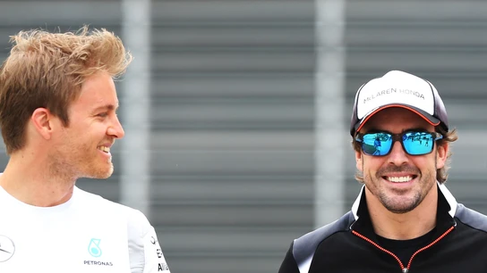 Nico Rosberg y Fernando Alonso Nico Rosberg y Fernando Alonso