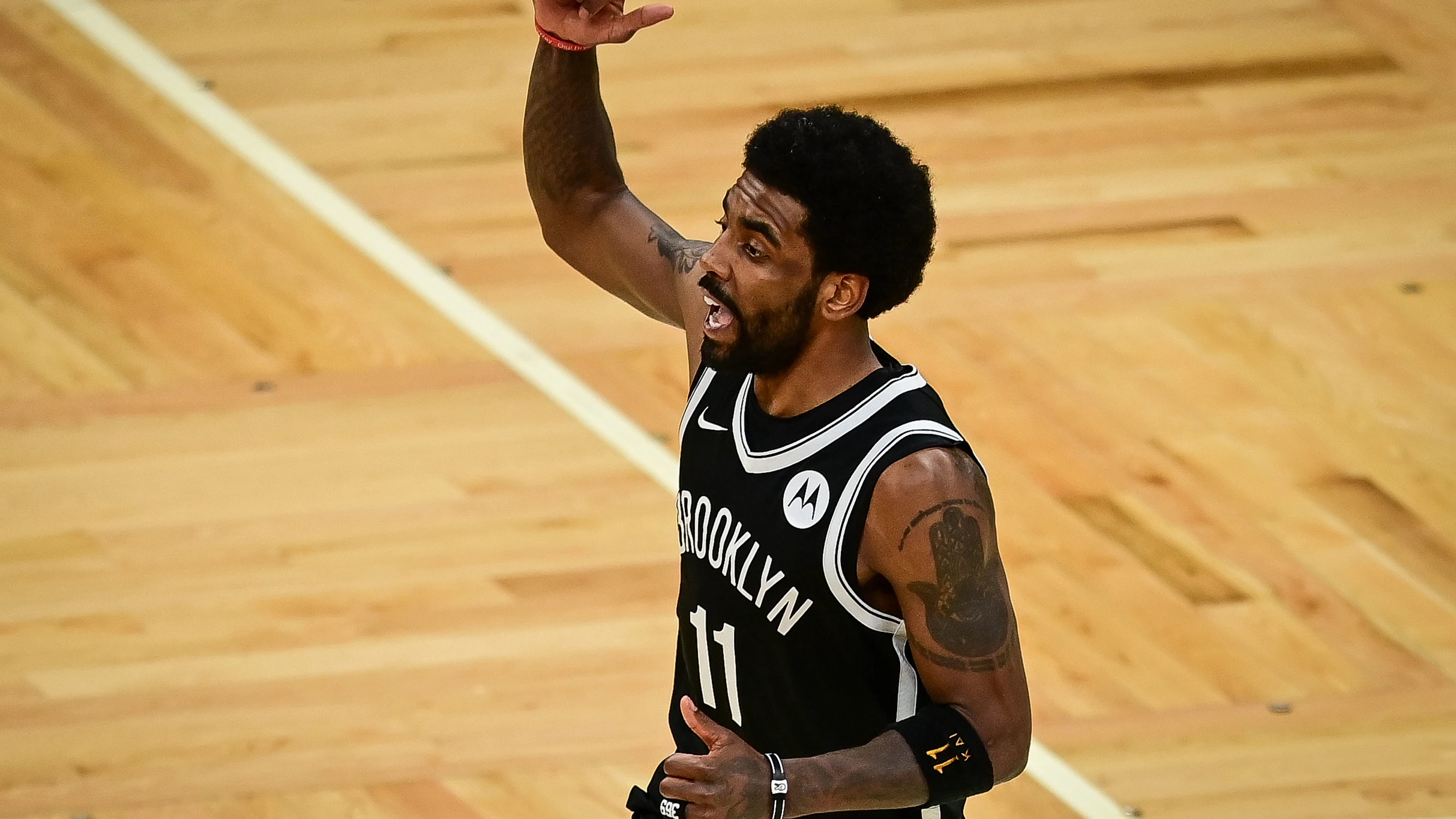 Kyrie Irving, en el TD Garden