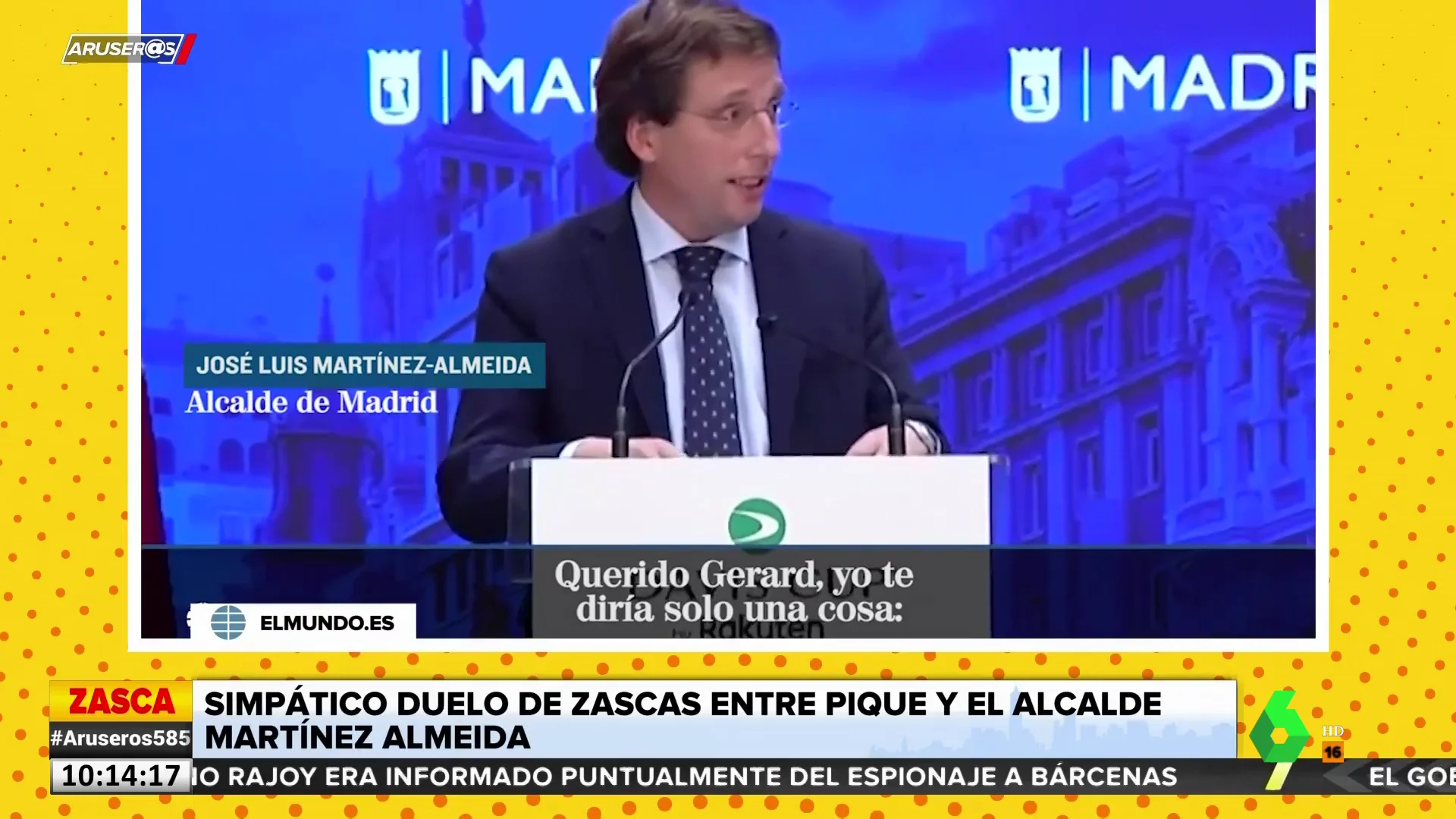 La indirecta del alcalde Almeida a Piqué: "El camino más corto para ser campeón es hacerse un Suárez"