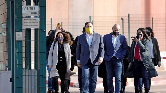 Oriol Junqueras junto a otros presos condenados por el procés Oriol Junqueras junto a otros presos condenados por el procés