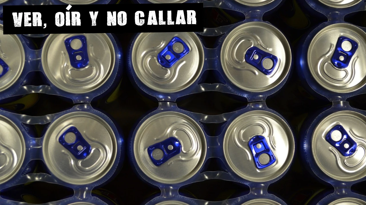 Latas de bebidas energéticas