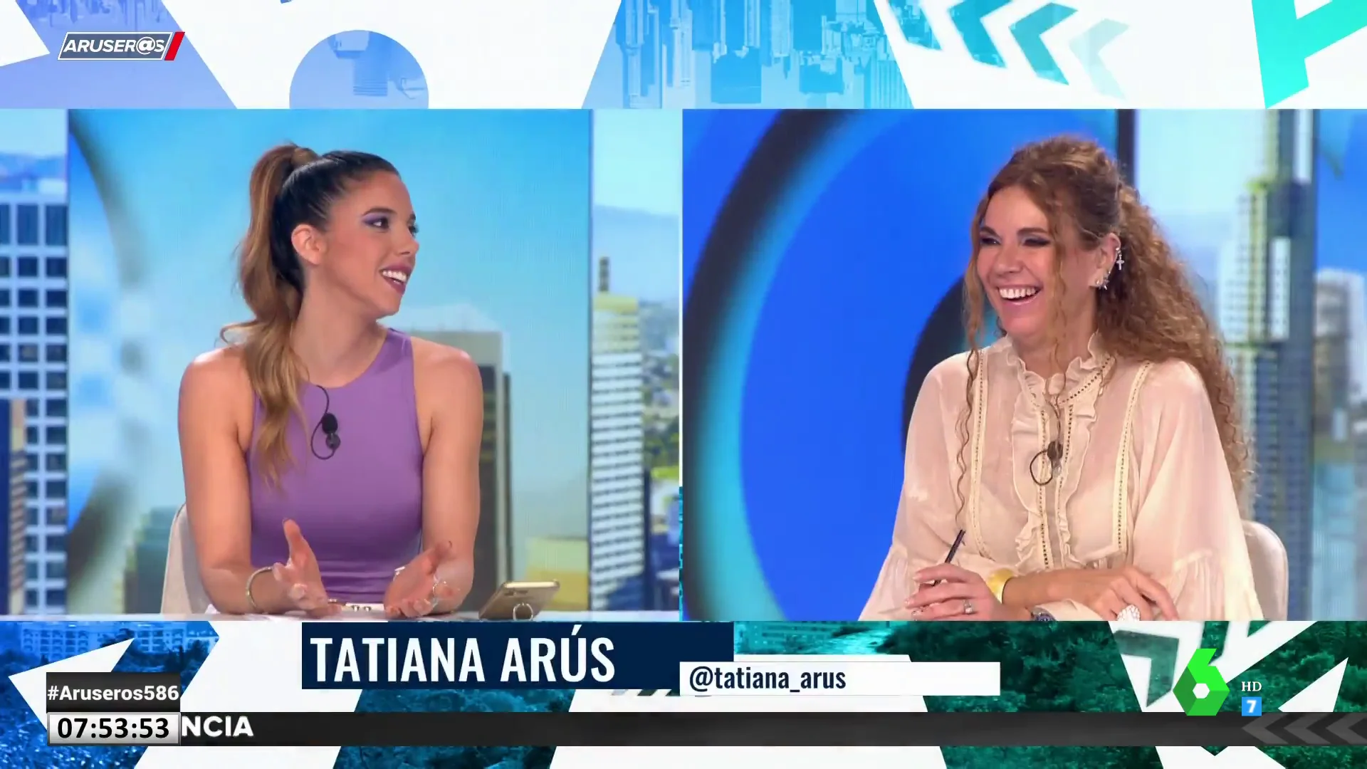 El 'rifirrafe' entre Tatiana Arús y Angie Cárdenas tras ver un vídeo de Aruser@s