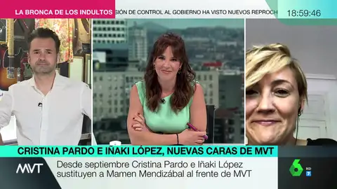 El emotivo agradecimiento de Cristina Pardo a Liarla Pardo tras anunciar su marcha a Más Vale Tarde: "He sido muy feliz" El emotivo agradecimiento de Cristina Pardo a Liarla Pardo tras anunciar su marcha a Más Vale Tarde: "He sido muy feliz"