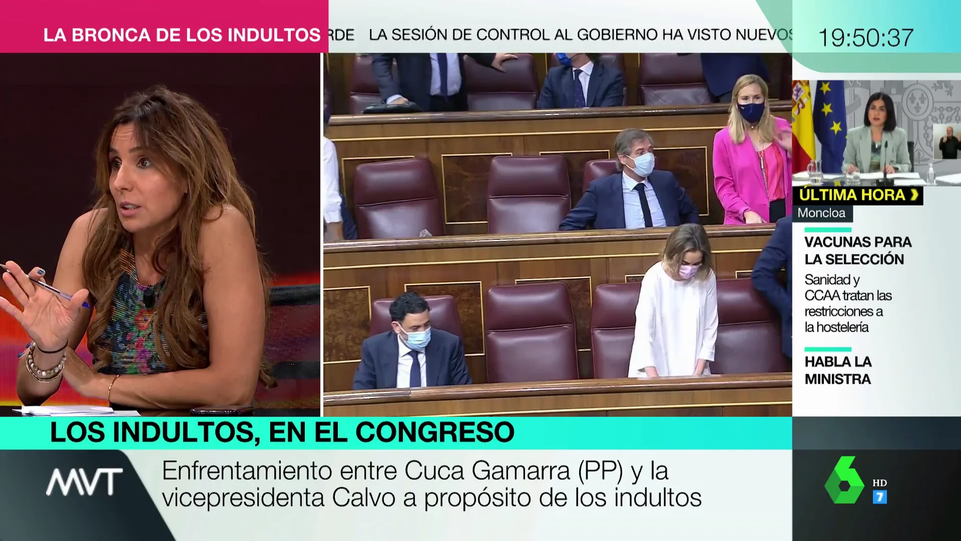El enfado de Carmen Morodo con los políticos tras la sesión de control: "Están para ver quién la tiene más larga"