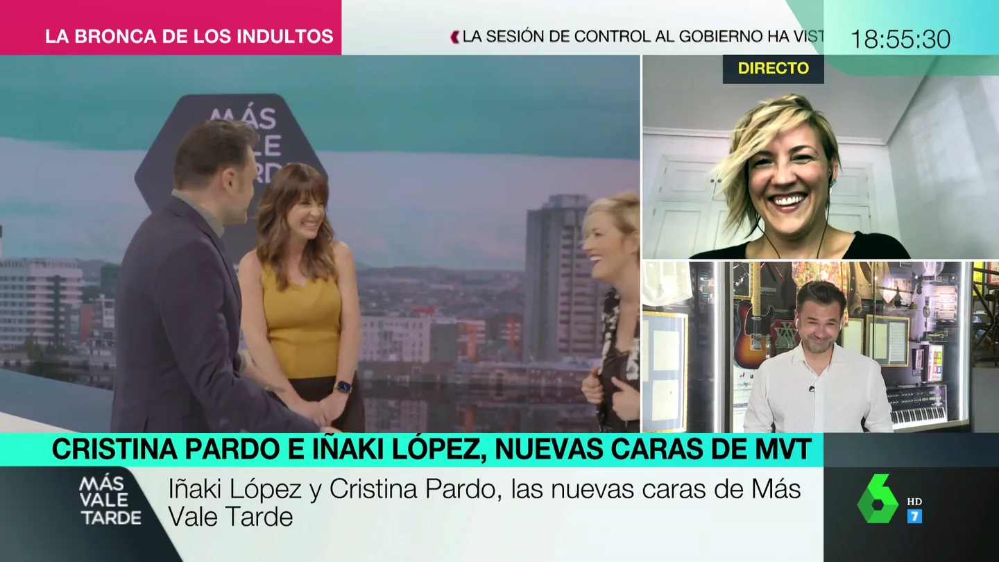 Lo que no se vio de la visita de Cristina Pardo e Iñaki López al plató de Más Vale Tarde: estas son las tomas falsas Lo que no se vio de la visita de Cristina Pardo e Iñaki López al plató de Más Vale Tarde: estas son las tomas falsas