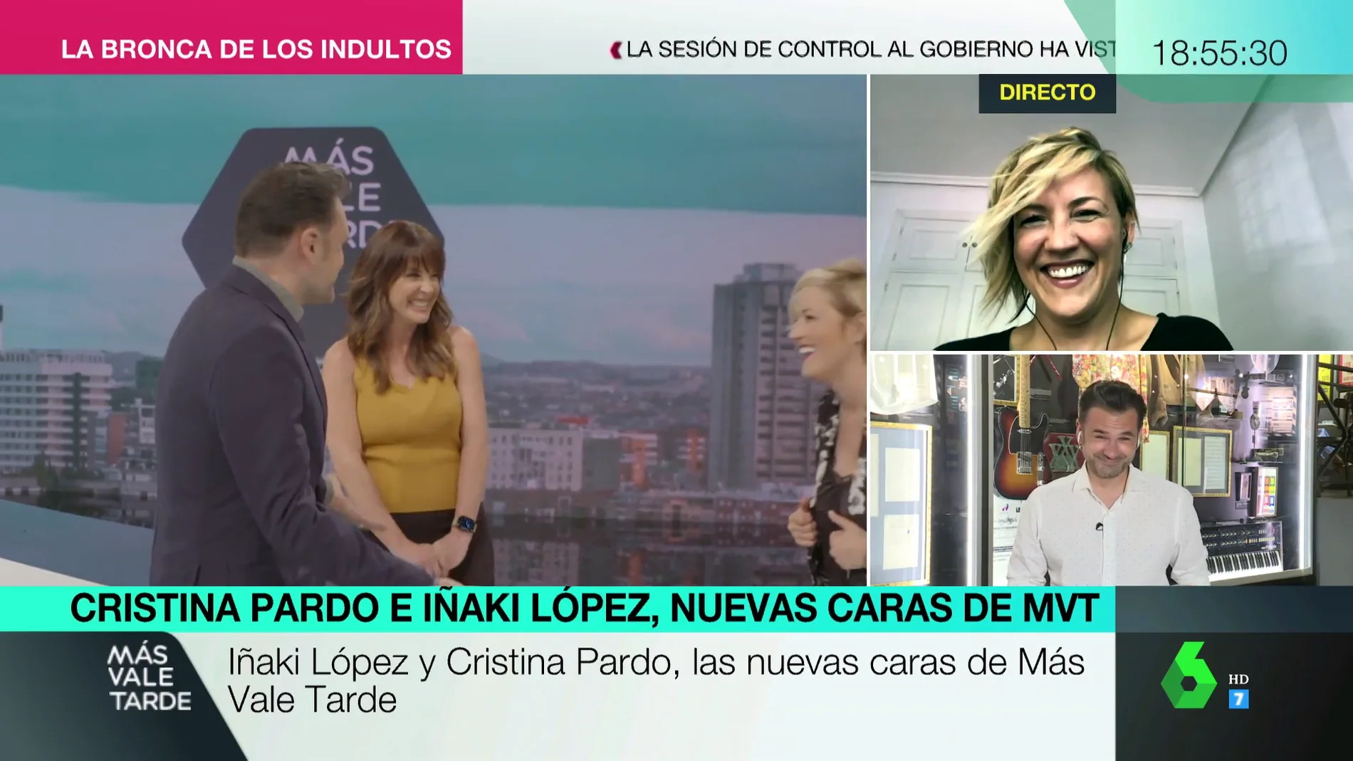 Lo que no se vio de la visita de Cristina Pardo e Iñaki López al plató de Más Vale Tarde: estas son las tomas falsas