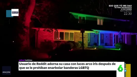 La ingeniosa solución de una persona cuyos homófobos vecinos le prohibieron poner la bandera LGTBI en su casa La ingeniosa solución de una persona cuyos homófobos vecinos le prohibieron poner la bandera LGTBI en su casa