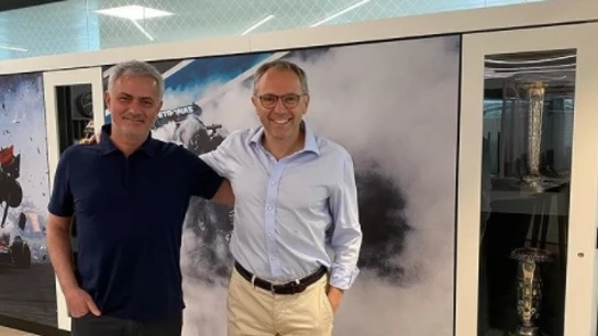 José Mourinho y Stefano Domenicali José Mourinho y Stefano Domenicali