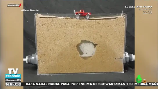 El experimento que muestra cómo se forman los socavones El experimento que muestra cómo se forman los socavones