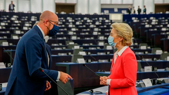 El presidente del Consejo Europeo, Charles Michel y la presidenta de la Comisión Europea, Ursula Von der Leyen EFE