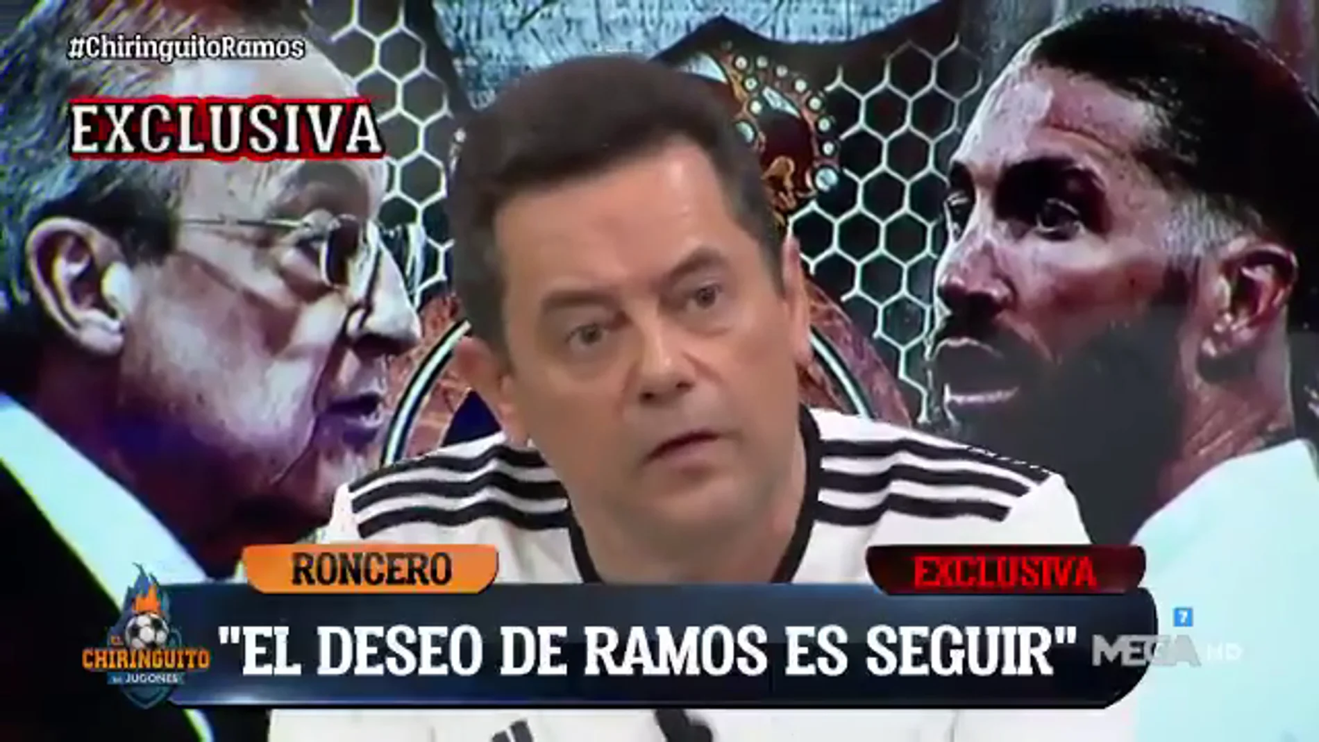 Sergio Ramos a Tomás Roncero: "Quiero quedarme en el Madrid pero no depende de mi"