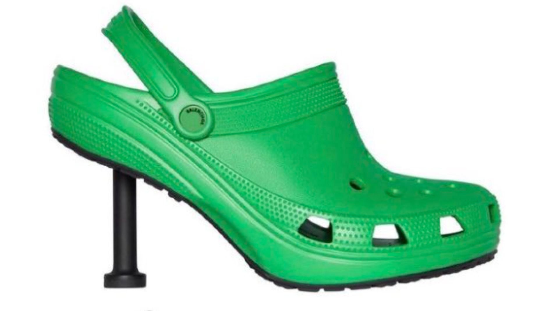 crocs gris con verde