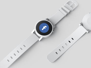 Un reloj con el logotipo de Facebook
