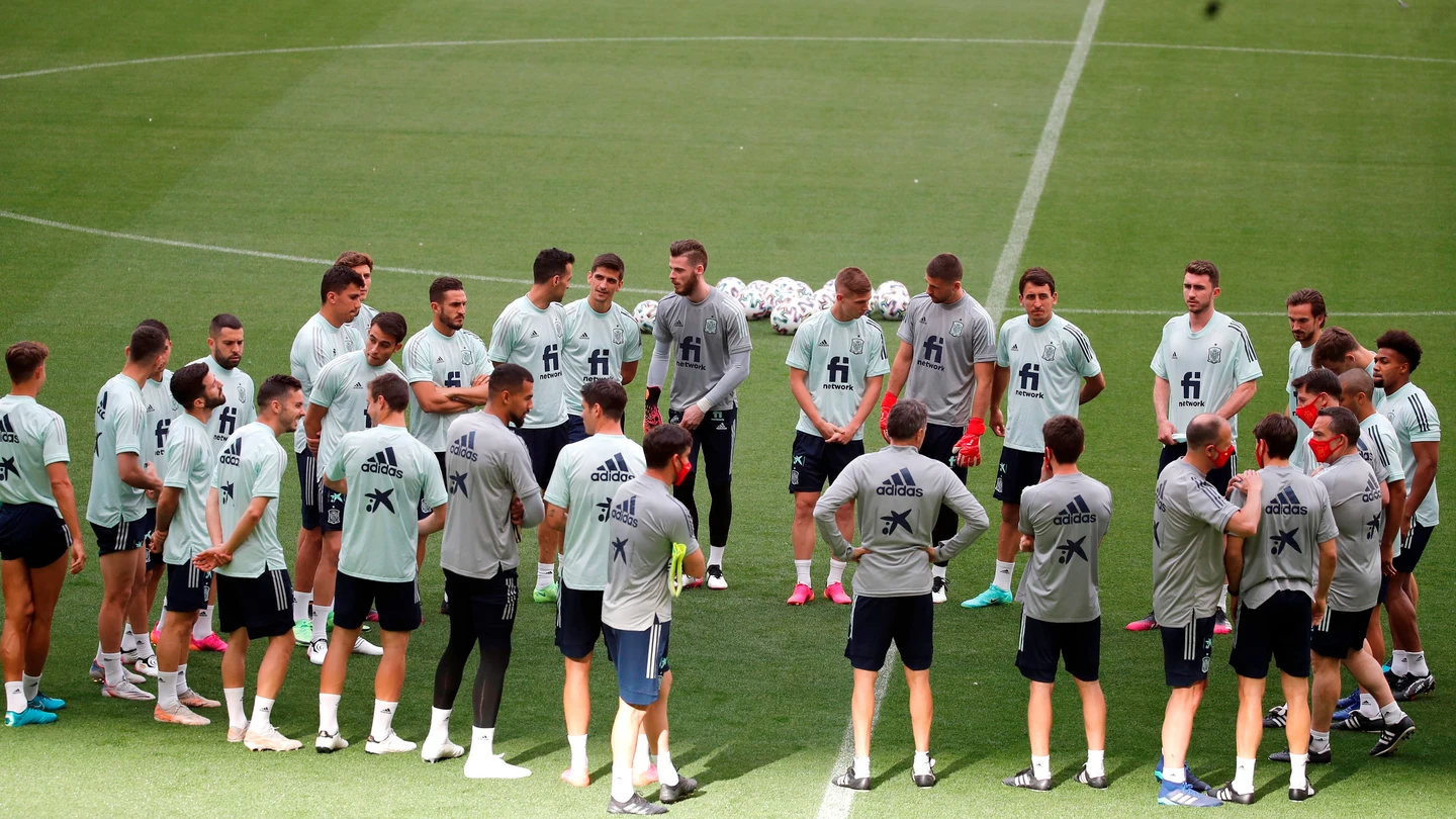 Entrenamiento de la selección española de fútbol. Entrenamiento de la selección española de fútbol.