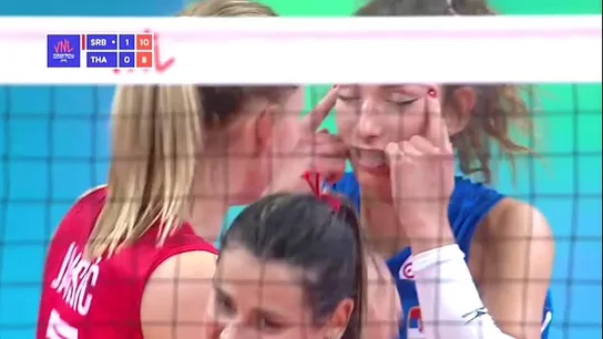 El gesto racista de Sanja Djurdjevic, jugadora de la selección serbia de Voleyball El gesto racista de Sanja Djurdjevic, jugadora de la selección serbia de Voleyball