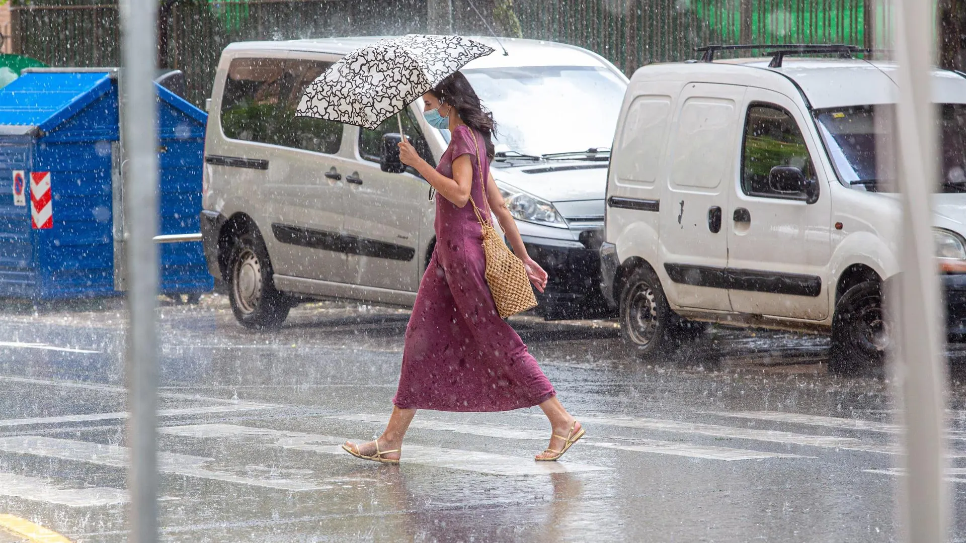 Fuertes lluvias acompañadas de granizo