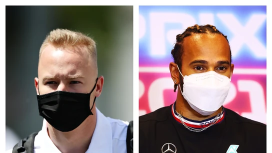 Mazepin y Hamilton Mazepin y Hamilton