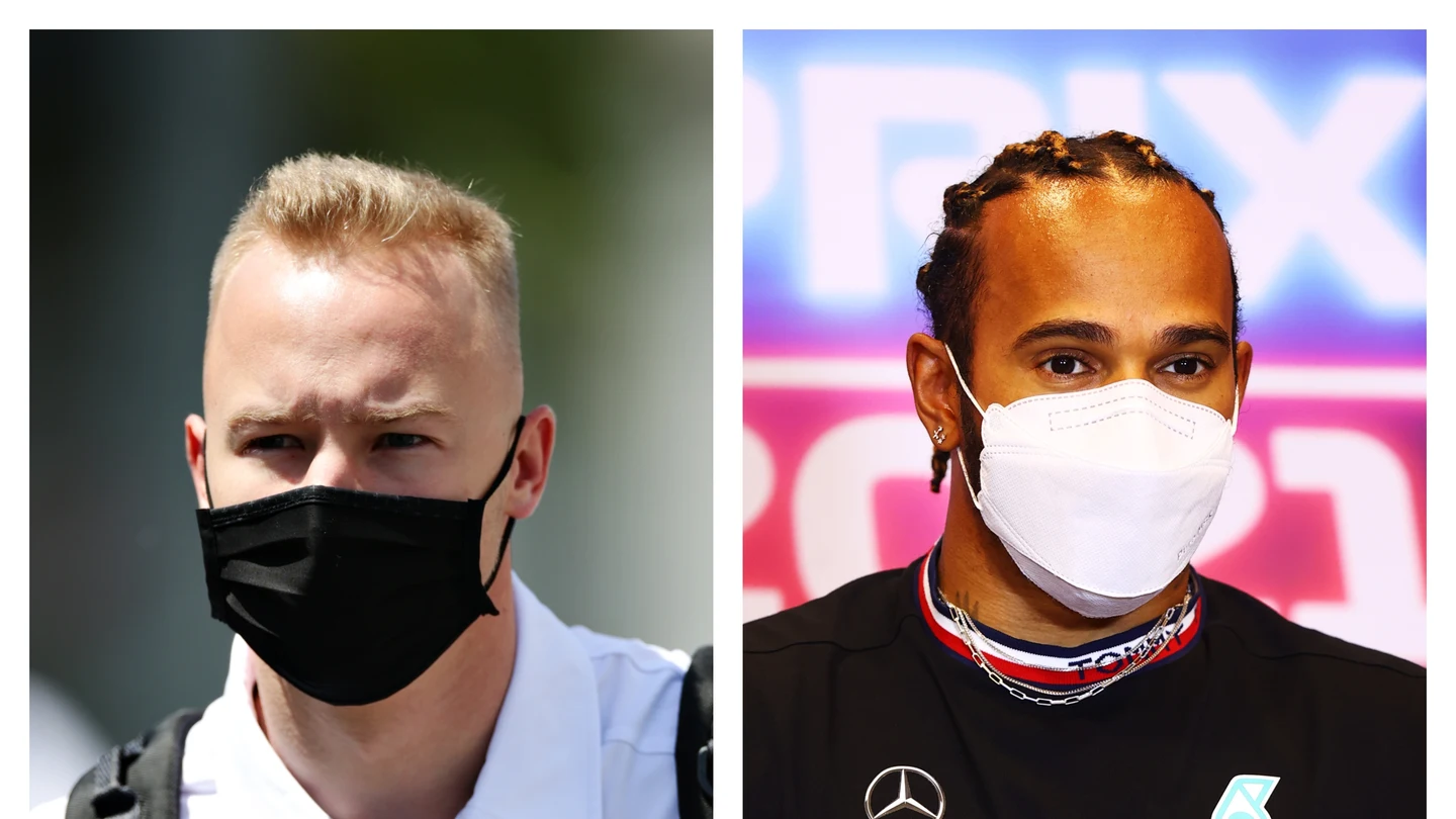 Mazepin y Hamilton Mazepin y Hamilton