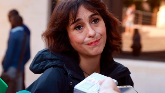 Juana Rivas antes de una de sus comparecencias ante el juzgado de lo Penal 1 de Granada EFE