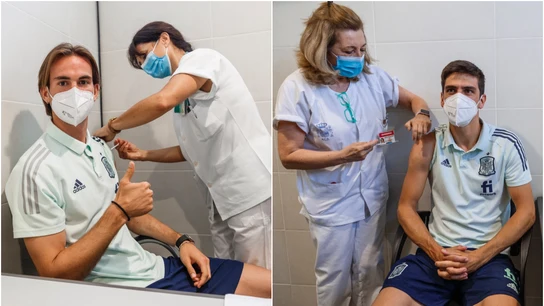 Fabián y Gerard Moreno reciben la vacuna contra el coronavirus Fabián y Gerard Moreno reciben la vacuna contra el coronavirus