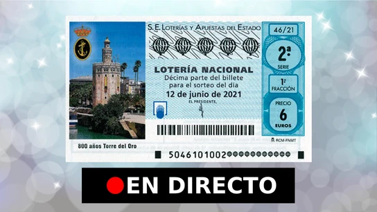 Lotería Nacional, hoy | Comprobar sorteo del sábado 12 de junio, en directo Lotería Nacional, hoy | Comprobar sorteo del sábado 12 de junio, en directo