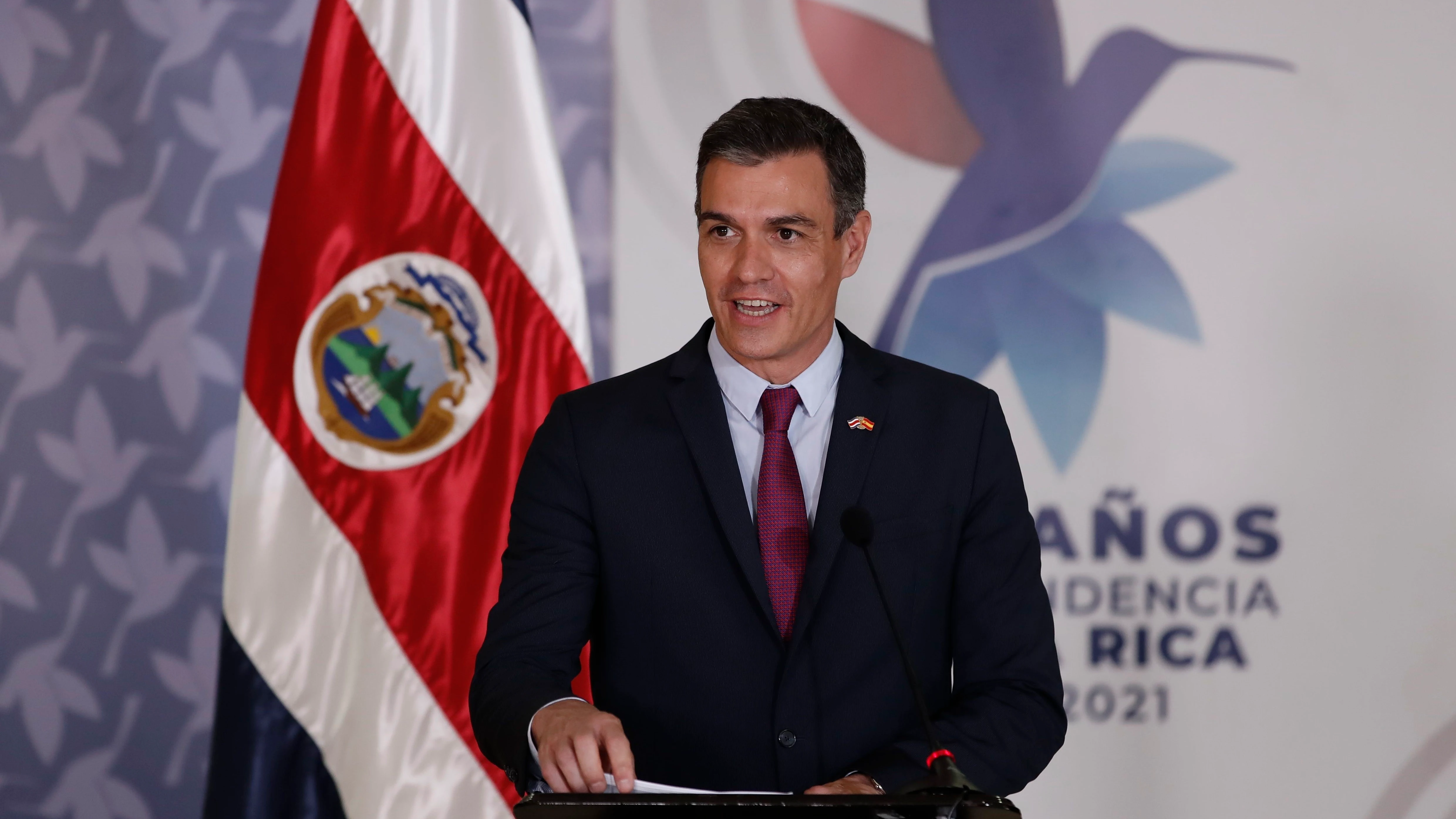 El presidente del Gobierno, Pedro Sánchez, en su visita a Costa Rica