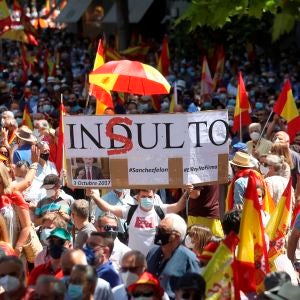 Manifestación en Colón contra los indultos. Manifestación en Colón contra los indultos.
