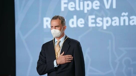 El rey recibe la Medalla de Honor de Andalucía: "No la recibo como si fuese una condecoración, sino como un abrazo" El rey recibe la Medalla de Honor de Andalucía: "No la recibo como si fuese una condecoración, sino como un abrazo"