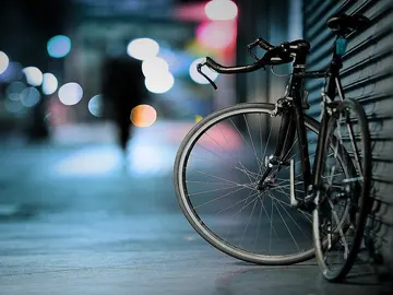 Bicicleta en la calle Bicicleta en la calle