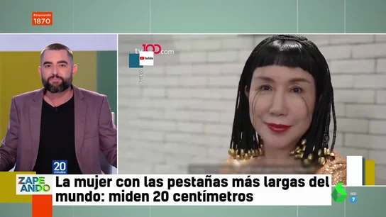 Esta es la mujer con las pestañas más largas del mundo: le miden 20 centímetros Esta es la mujer con las pestañas más largas del mundo: le miden 20 centímetros