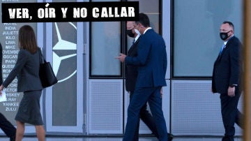 Paseíllo de Sánchez y Biden en la cumbre la OTAN