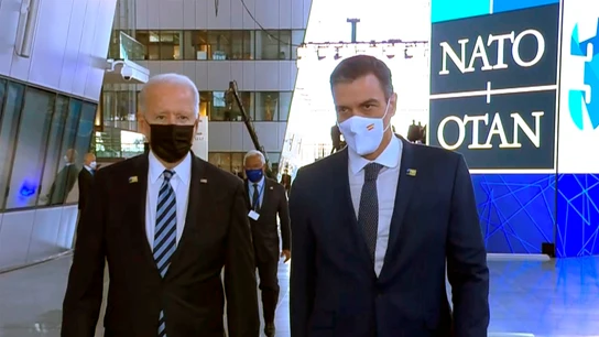 Joe Biden junto a Pedro Sánchez Joe Biden junto a Pedro Sánchez