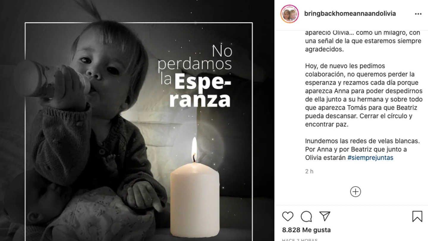Nuevo mensaje de la madre de Anna y Olivia Nuevo mensaje de la madre de Anna y Olivia